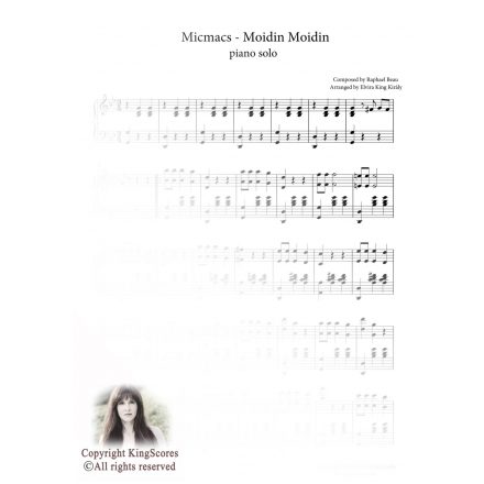 Micmacs Moidin moidin piano solo sheet music