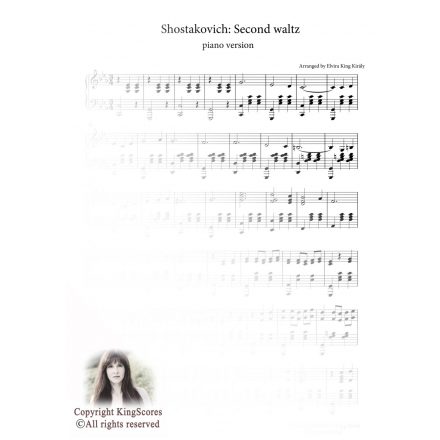 Shostakovich: Second Waltz - zongora kotta