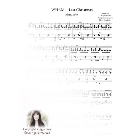 WHAM! Last Christmas - zongora kotta